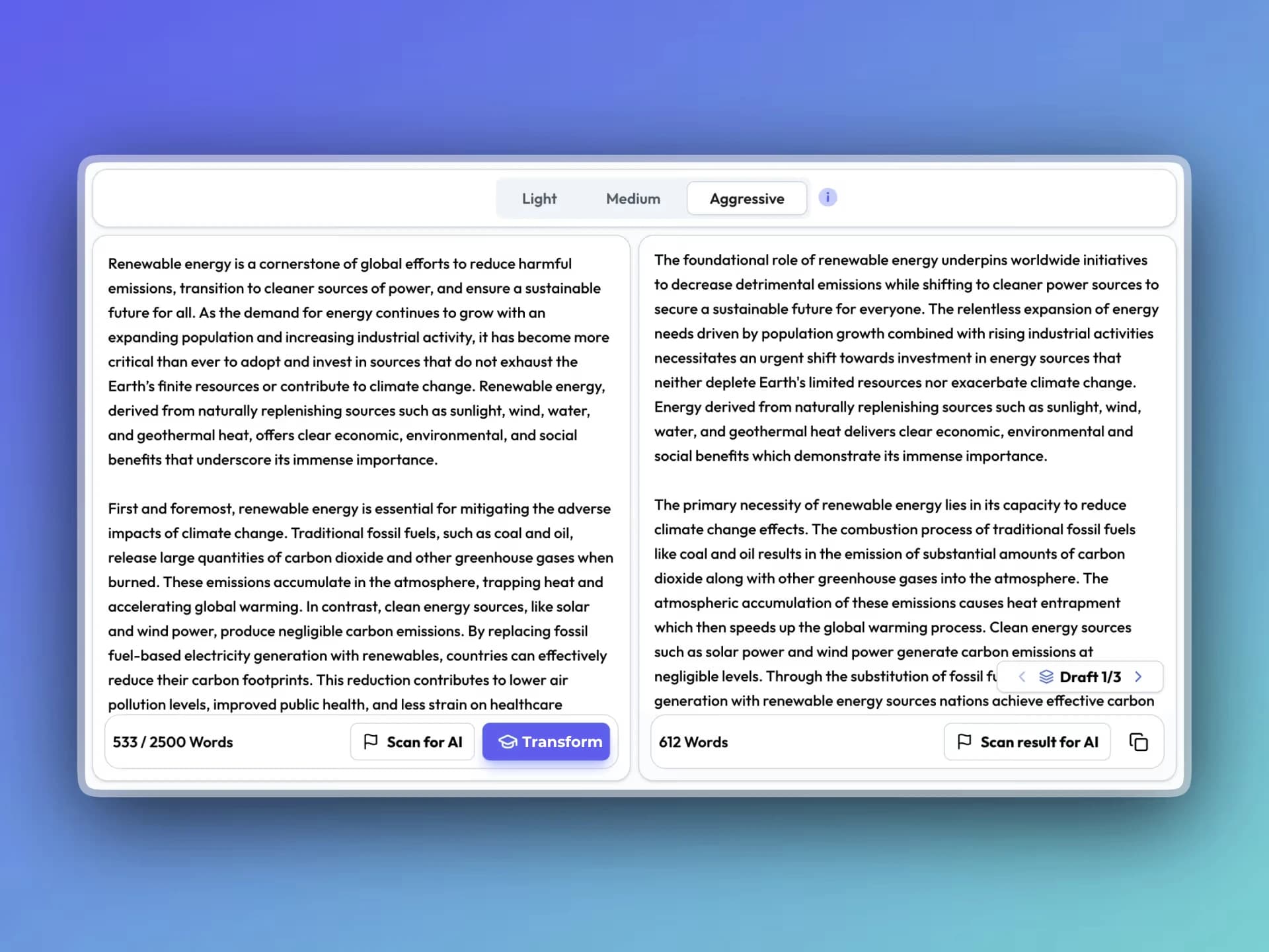 Built-In AI Humanizer